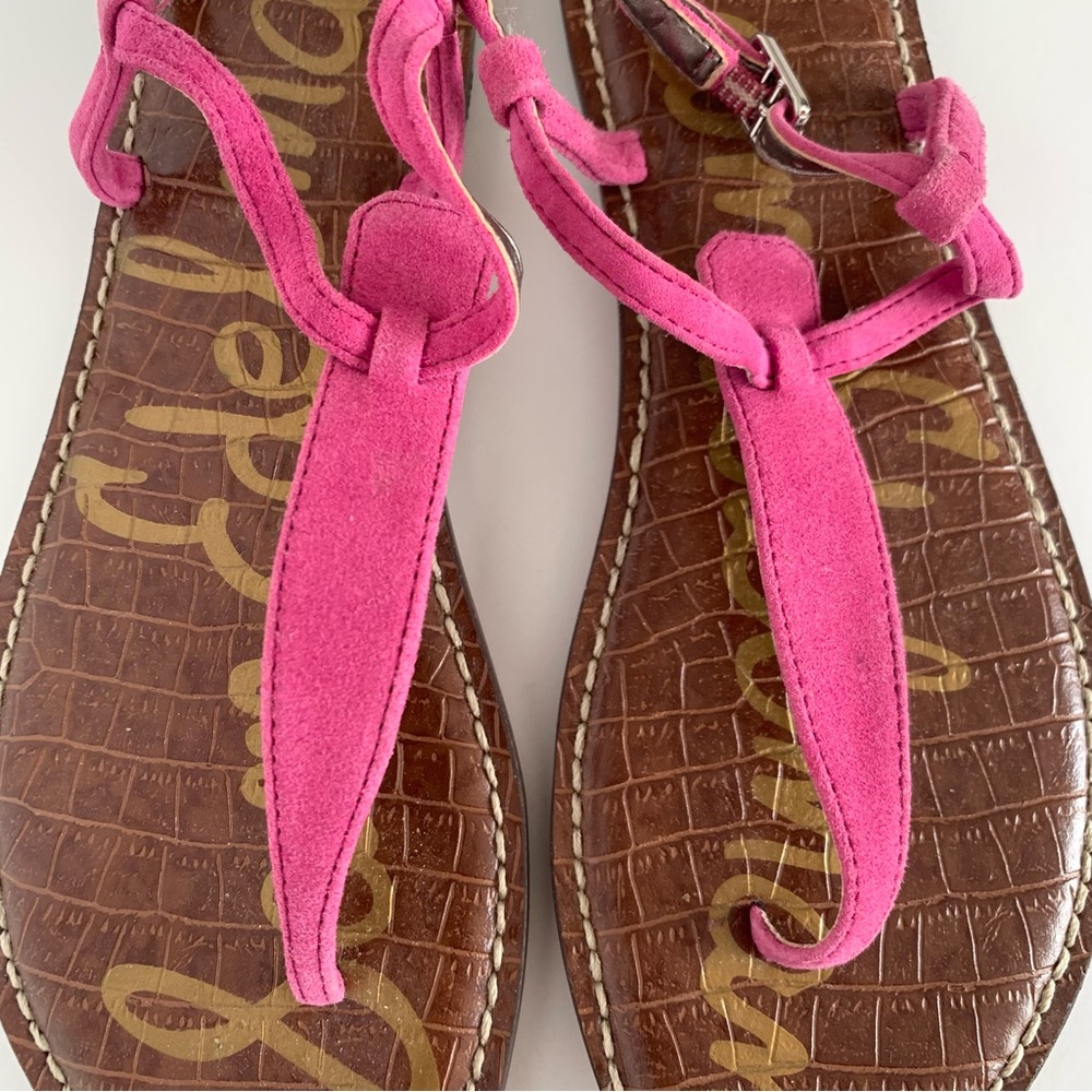 Sam Edelman Gigi Sandals in Fuchsia Pink Suede•NWOT - Picture 4 of 7
